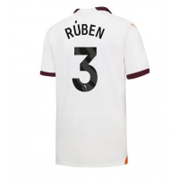 Manchester City Ruben Dias #3 Udebanetrøje 2023-24 Kortærmet